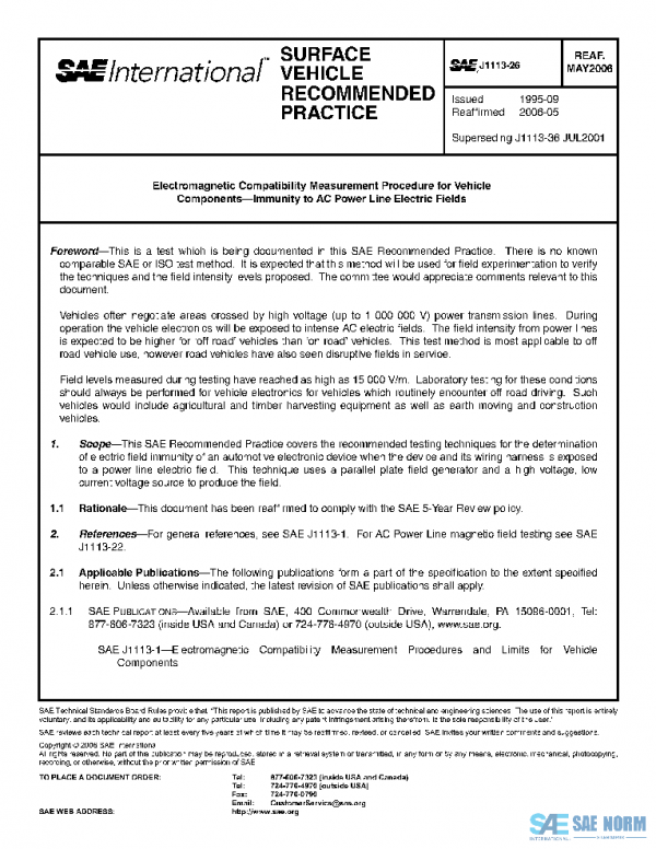 SAE J1113/26_200605 PDF