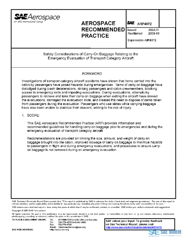 SAE ARP4072 PDF