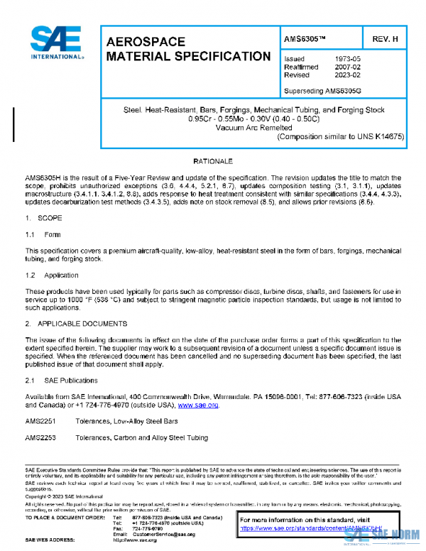 SAE AMS6305H PDF