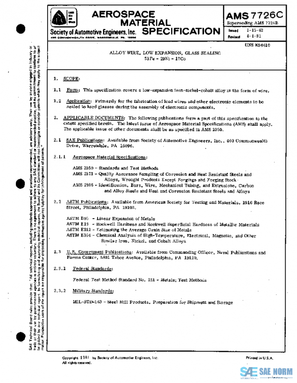 SAE AMS7726C PDF SAE AMS7726C PDF