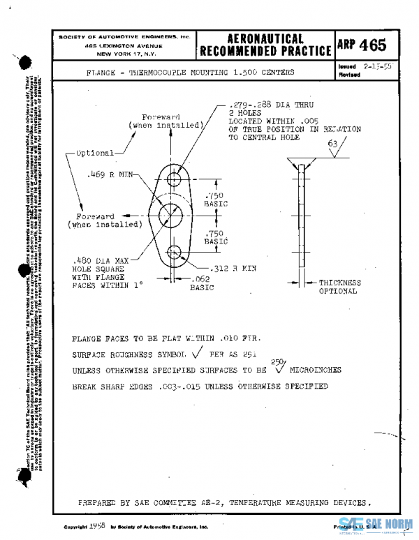 SAE ARP465 PDF