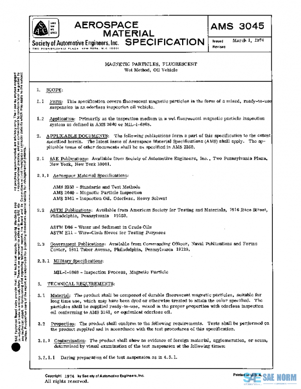SAE AMS3045 PDF