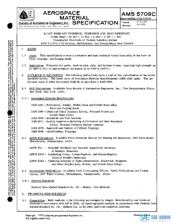 SAE AMS5709C PDF