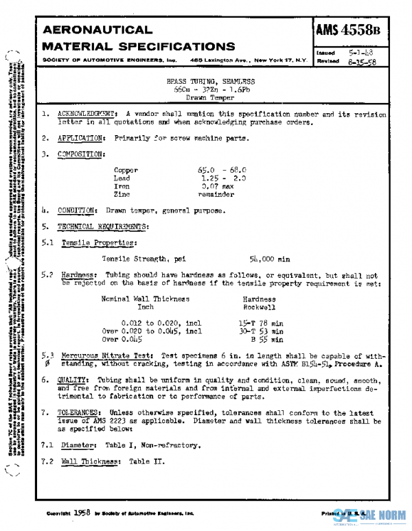 SAE AMS4558B PDF SAE AMS4558B PDF