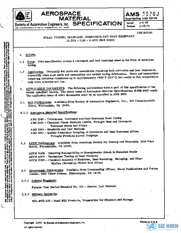 SAE AMS5570J PDF