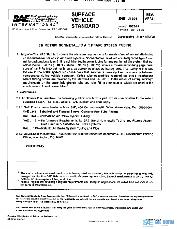 SAE J1394_199104 PDF
