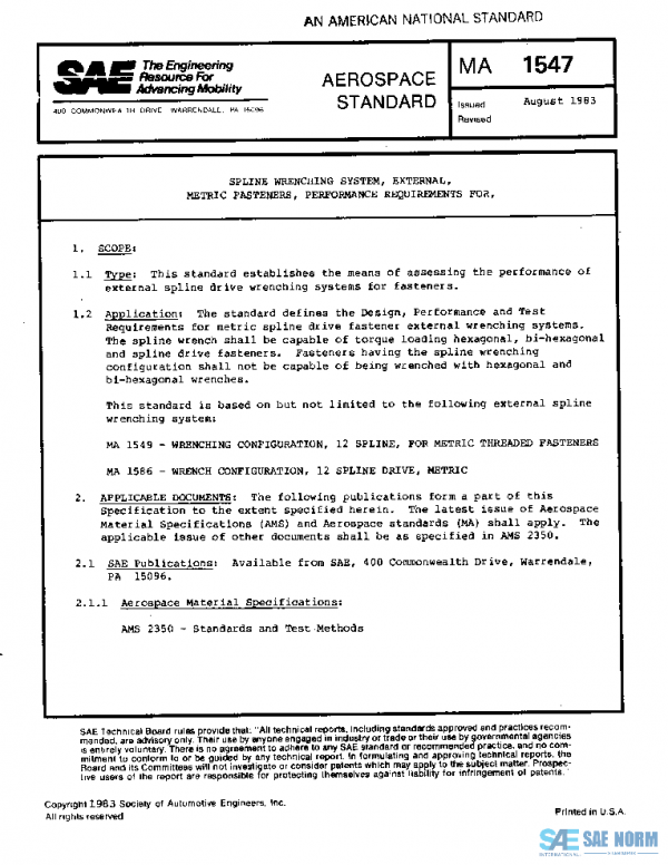 SAE MA1547 PDF