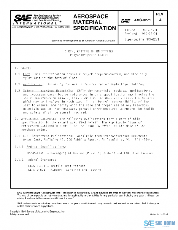 SAE AMS3271A PDF