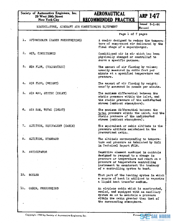 SAE ARP147 PDF SAE ARP147 PDF