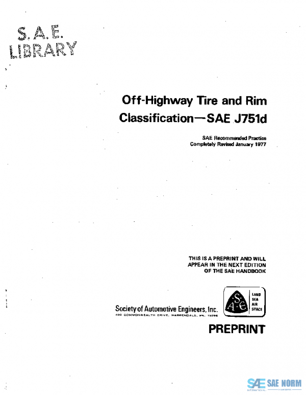 SAE J751D_197701 PDF