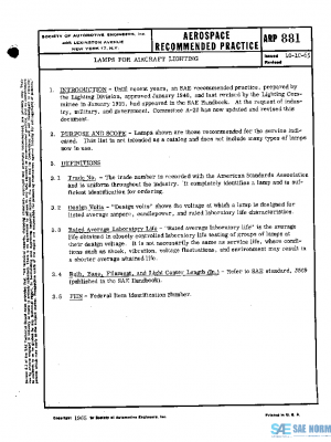 SAE ARP881 PDF
