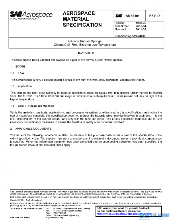 SAE AMS3194D PDF