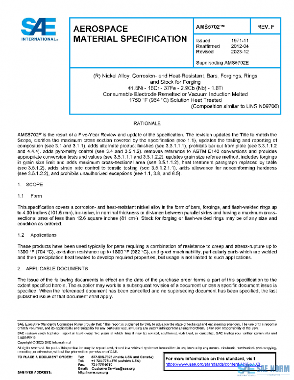 SAE AMS5702F PDF