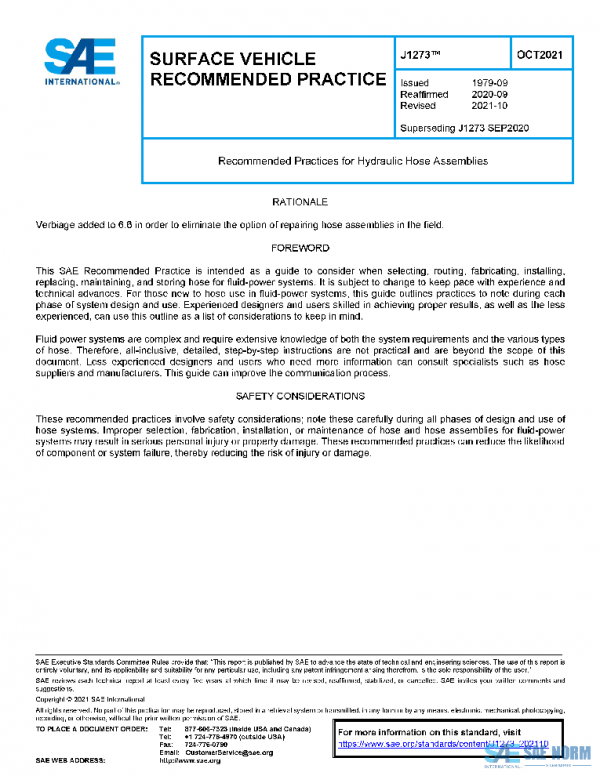 SAE J1273_202110 PDF