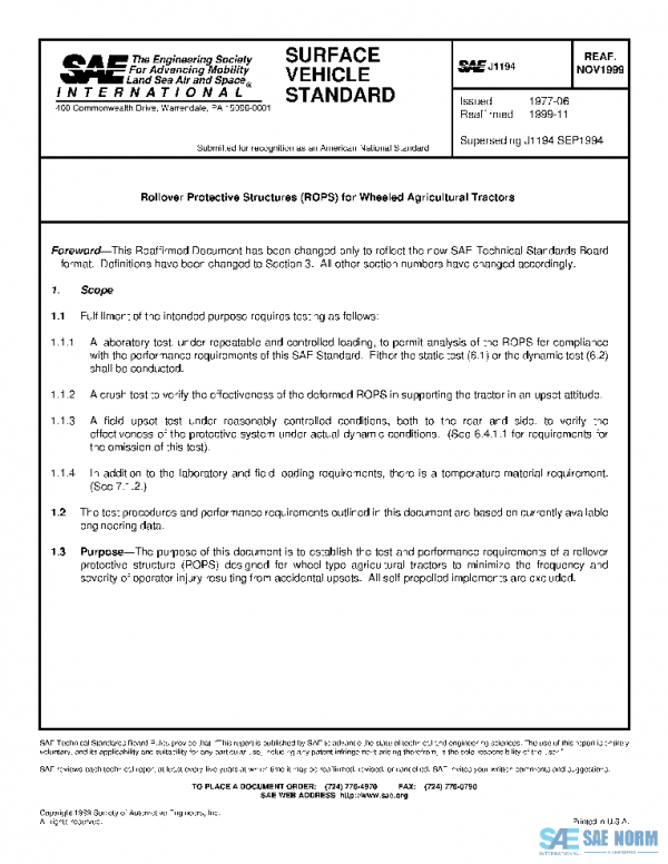 SAE J1194_199911 PDF SAE J1194_199911 PDF