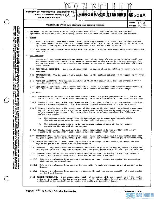 SAE AS509A PDF
