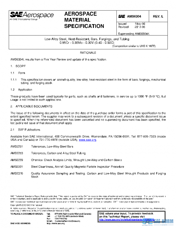 SAE AMS6304L PDF