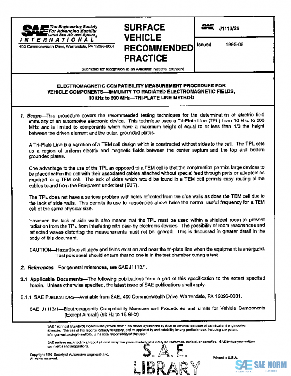 SAE J1113/25_199509 PDF