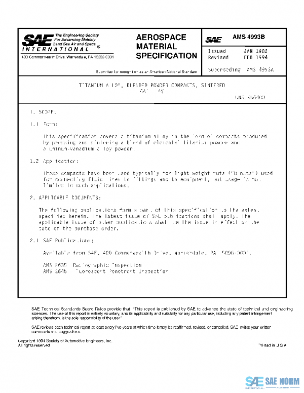 SAE AMS4993B PDF