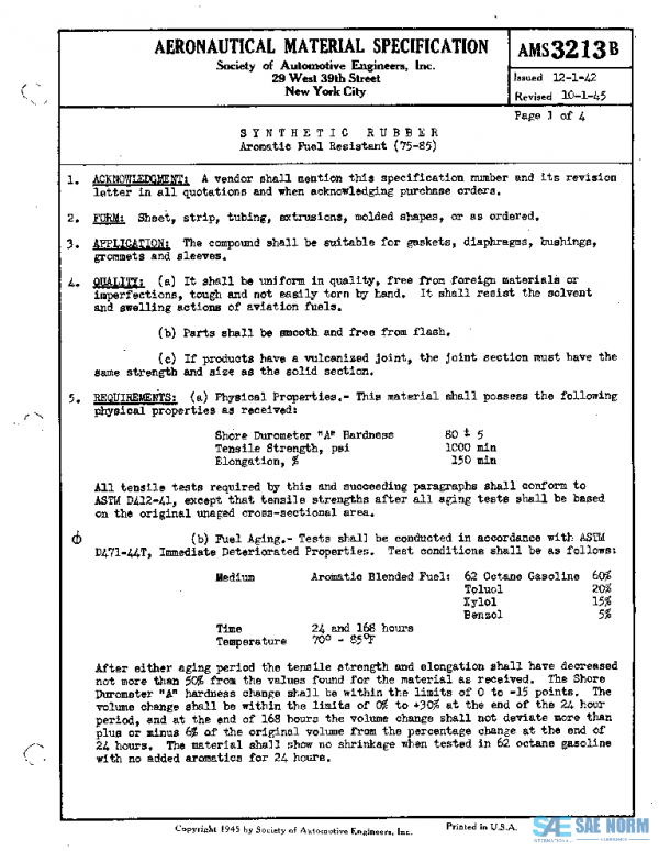 SAE AMS3213B PDF SAE AMS3213B PDF