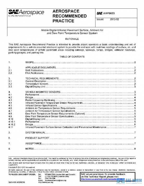 SAE ARP5623 PDF