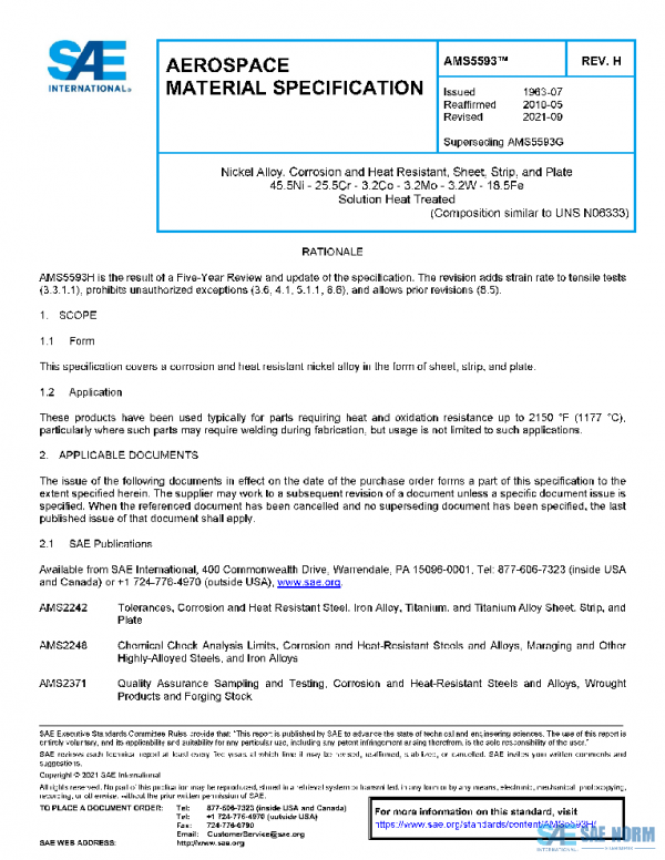 SAE AMS5593H PDF