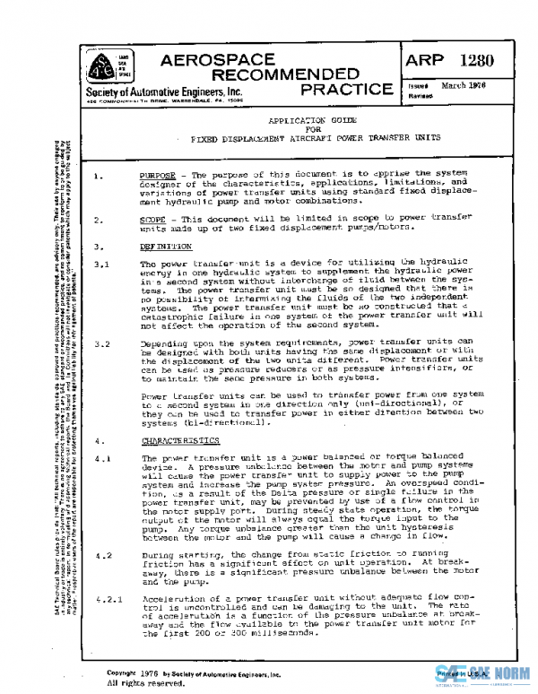 SAE ARP1280 PDF