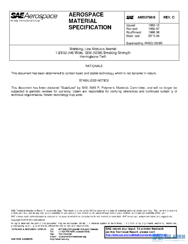 SAE AMS3798/8C PDF SAE AMS3798/8C PDF