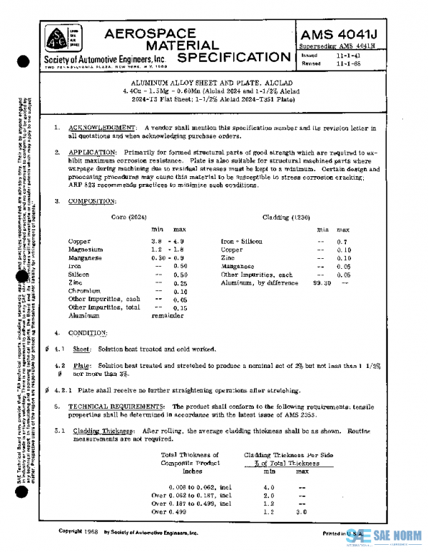 SAE AMS4041J PDF