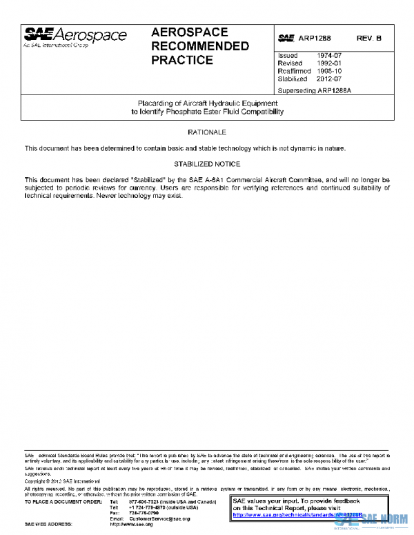 SAE ARP1288B PDF