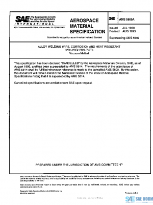 SAE AMS5809A PDF