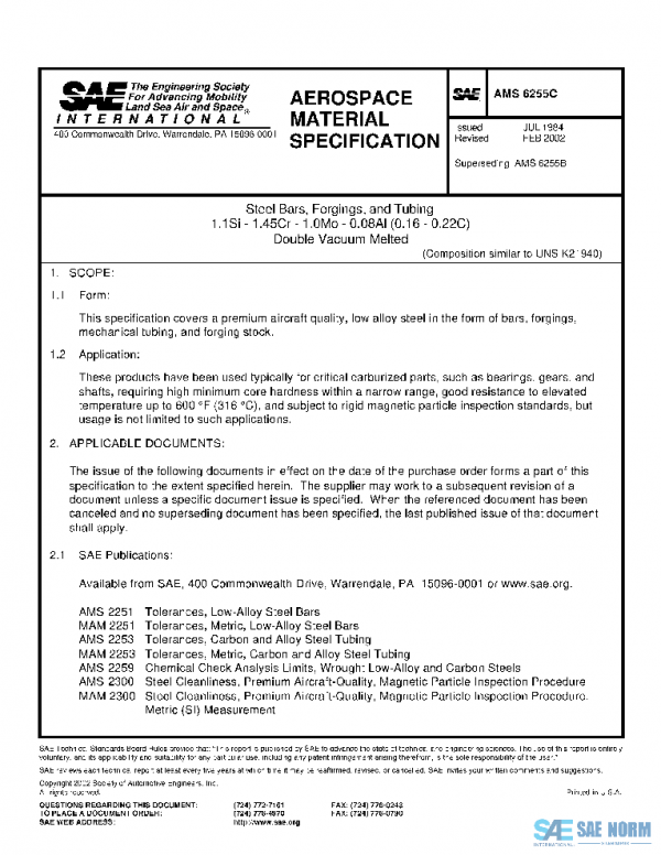 SAE AMS6255C PDF