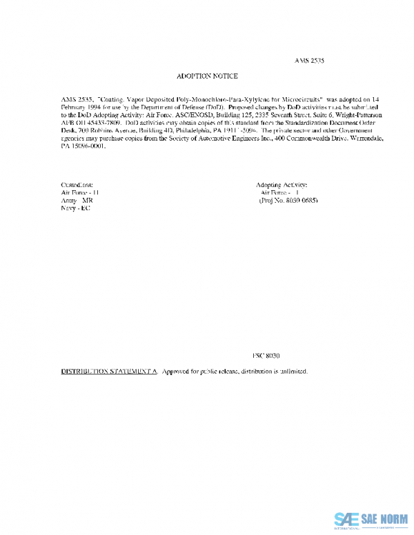 SAE AMS2535A PDF SAE AMS2535A PDF