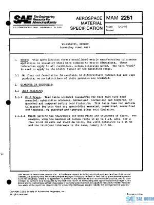 SAE MAM2251 PDF
