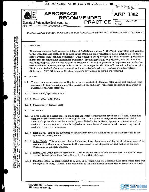 SAE ARP1302 PDF