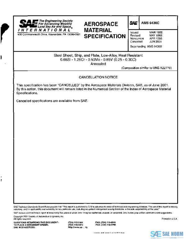 SAE AMS6436C PDF SAE AMS6436C PDF