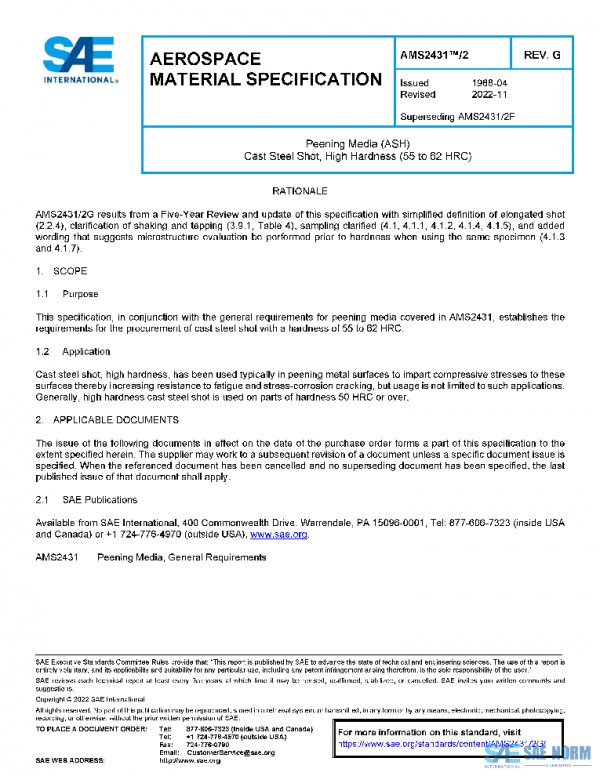 SAE AMS2431/2G PDF SAE AMS2431/2G PDF