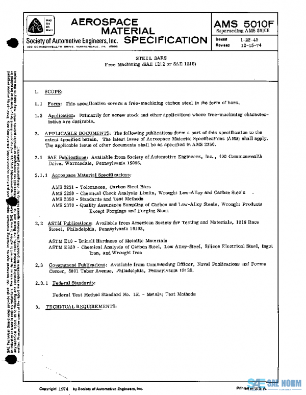 SAE AMS5010F PDF