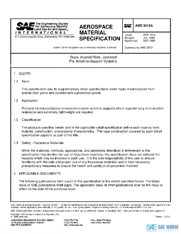 SAE AMS3813A PDF