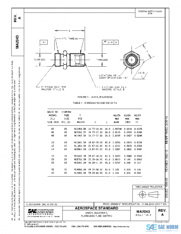 SAE MA2043A PDF