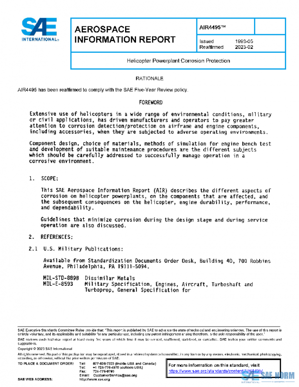 SAE AIR4495 PDF