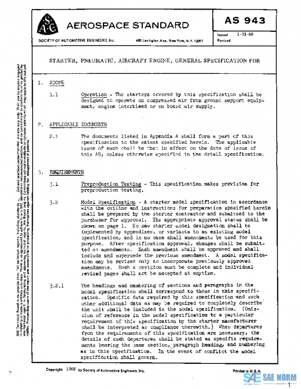 SAE AS943 PDF