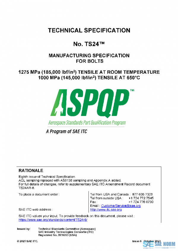 SAE TS24-8 PDF SAE TS24-8 PDF