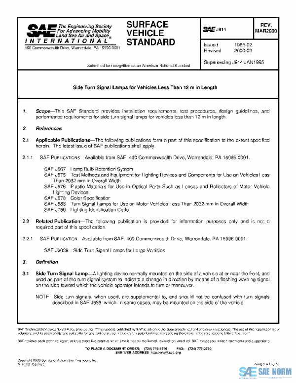SAE J914_200003 PDF