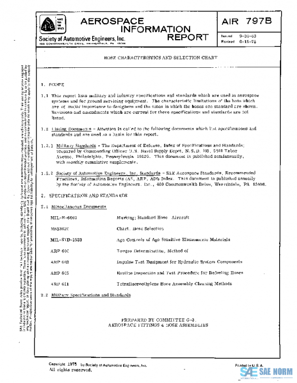SAE AIR797B PDF SAE AIR797B PDF