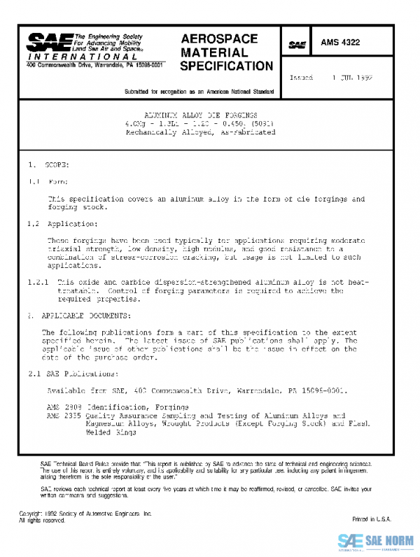 SAE AMS4322 PDF
