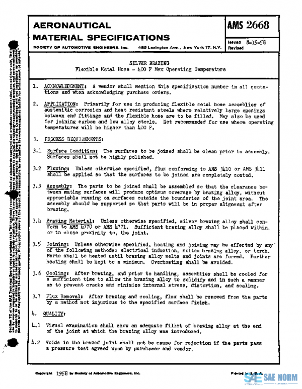 SAE AMS2668 PDF SAE AMS2668 PDF