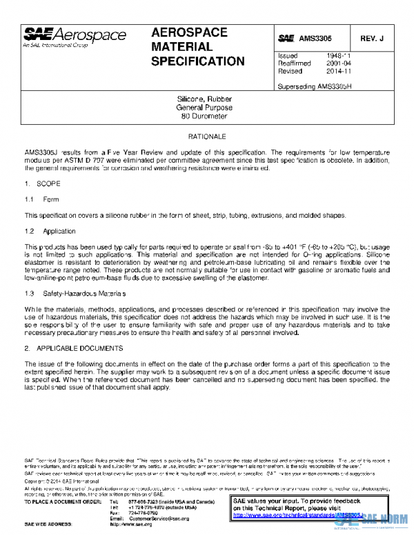 SAE AMS3305J PDF
