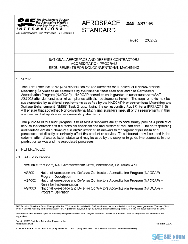 SAE AS7116 PDF