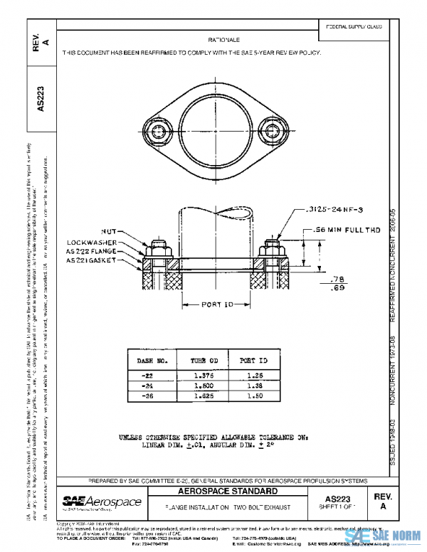 SAE AS223A PDF